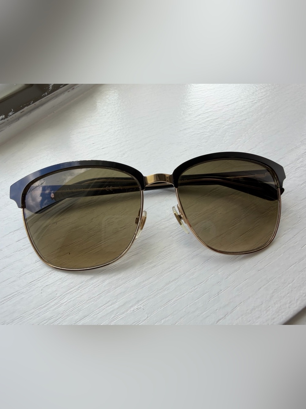 Classic Black and Gold Sunglasses